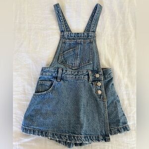 Zara girls size 6 overalls skort